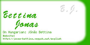 bettina jonas business card